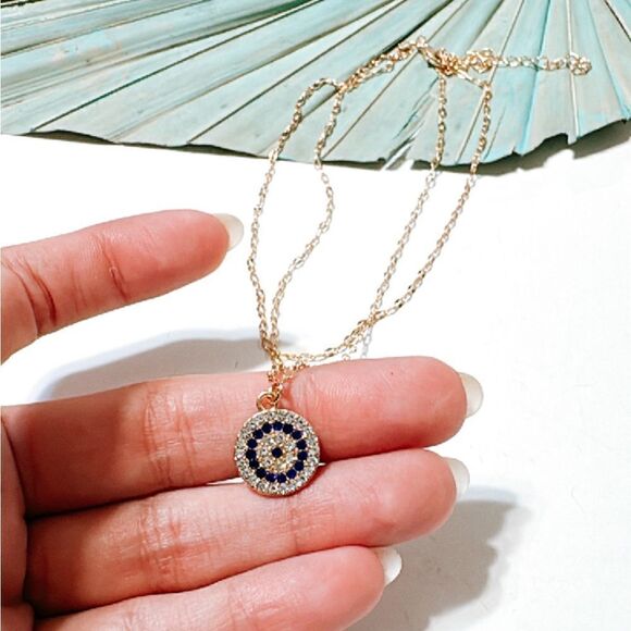 Evil eye necklace S633 - Picture 4 of 4